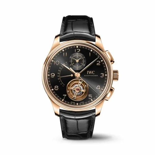 IWC Portugieser Tourbillon Rétrograde Chronograph Armor Gold / Black IW3940-09 (IW394009)